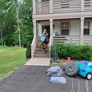 Plastic Wrap, Movers, Moving Blankets, Stairs, and Furniture from Daniels Moving and Logistics uploaded 11:54 AM on Jul 3rd, 2025