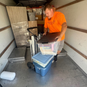 Hand Truck, Moving Boxes, Movers, Unloading, and Moving Truck from Moovin & Groovin uploaded 12:33 PM on Jul 1st, 2025