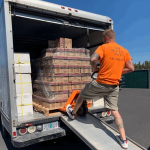 Loading, Hand Truck, Moving Boxes, Customers, and Furniture Dolly from The Moving Pros uploaded 8:39 AM on Apr 2nd, 2025