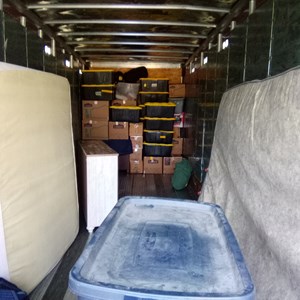 Unloading and Moving Boxes from C&L movers uploaded 7:49 AM on Jul 9th, 2021