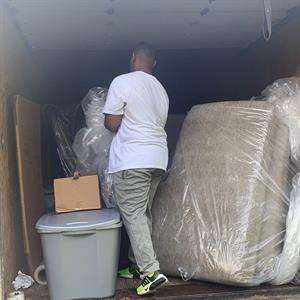 Movers, Plastic Wrap, and Moving Truck from Bread’s Moving & Hauling uploaded 7:36 PM on Jul 11th, 2023