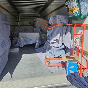 Furniture, Ropes/Straps/Tie-downs, Moving Blankets, Moving Truck, and Loading from The Ferris Moving Company uploaded 5:14 PM on Apr 20th, 2023