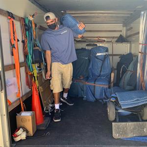 Furniture Dolly, Hand Truck, Moving Truck, Mask, and Ropes/Straps/Tie-downs from Quick Moves uploaded 12:35 PM on May 4th, 2023