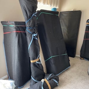 Assembly or Disassembly, Furniture, Loading, and Moving Blankets from Two Chicks Moving uploaded 11:21 AM on May 15th, 2025