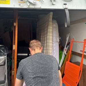 Furniture, Moving Truck, Loading, Plastic Wrap, and Customers from Atkins movers uploaded 9:32 AM on Aug 11th, 2026