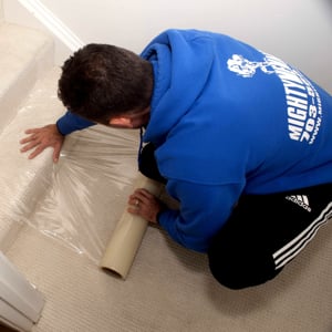 Stairs and Plastic Wrap from Mighty Men Moving Incorporated uploaded 10:04 AM on Jan 6th, 2026