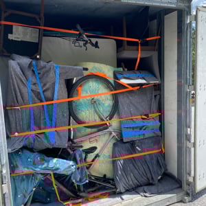 Moving Blankets and Moving Container from Smooth Transition Movers uploaded 10:08 AM on Jul 24th, 2025
