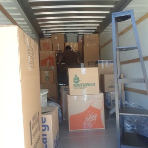 Furniture, Moving Boxes, Loading, and Moving Truck from King&Queen Moving Operation uploaded 3:27 PM on Jun 28th, 2019