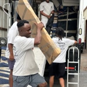 Hand Truck, Plastic Wrap, Movers, and Moving Truck from Reed's Moving & Storage LLC uploaded 5:24 AM on Aug 20th, 2026