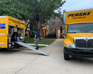 Movers, Moving Truck, Customers, and Unloading from Just For You Home Services uploaded 6:11 PM on Oct 3rd, 2020