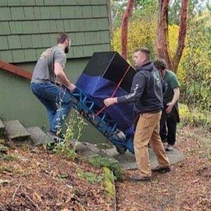 Movers, Ropes/Straps/Tie-downs, Stairs, Furniture Dolly, and Safe or Gun Safe from Sound Moving uploaded 12:56 PM on Mar 7th, 2023