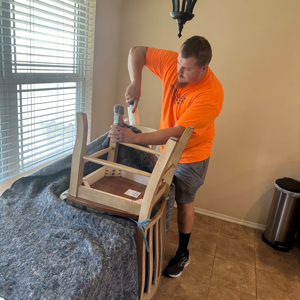 Assembly or Disassembly, Plastic Wrap, Furniture, Movers, and Loading from Moovin & Groovin uploaded 12:47 PM on Jul 1st, 2025