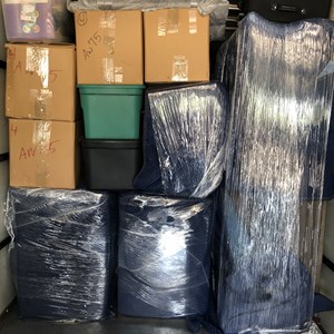 Moving Boxes, Furniture, Moving Blankets, Loading, Plastic Wrap, and Moving Truck from Texas Moving Service uploaded 1:10 PM on Mar 29th, 2020