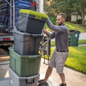 Hand Truck, Moving Boxes, Loading, Moving Truck, and Movers from A1A Moving & Transport uploaded 2:18 PM on Jan 22nd, 2026