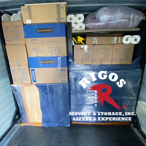 Loading, Moving Boxes, Furniture, and Moving Container from Rigo's Moving & Storage, Inc uploaded 12:28 PM on Jan 13th, 2026