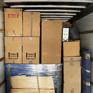 Loading, Plastic Wrap, Moving Truck, Furniture, and Moving Boxes from White Rose Moving LLC uploaded 12:37 PM on Oct 4th, 2025
