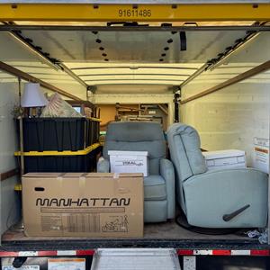 Furniture, Moving Truck, and Moving Boxes from Sandt Services uploaded 6:06 PM on May 15th, 2022