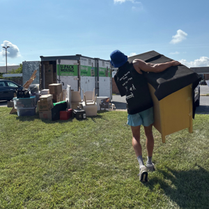 Moving Container, Moving Blankets, Moving Boxes, Movers, and Loading from Nichols Moving Pros uploaded 8:15 AM on Jul 20th, 2025