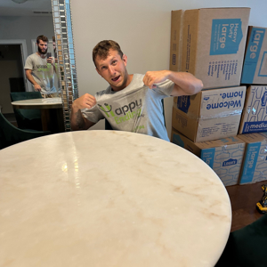 Moving Boxes, Furniture, Moving Truck, Movers, and Customers from Happy Ending Movers LLC uploaded 2:38 PM on Nov 4th, 2025