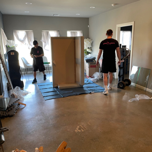 Unloading, Furniture, Furniture Dolly, Moving Container, and Safe or Gun Safe from Pink Zebra Moving of Oklahoma City  uploaded 12:24 PM on Apr 3rd, 2024