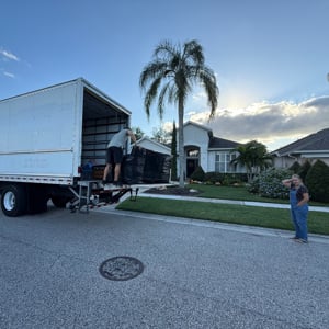 Movers, Plastic Wrap, Unloading, Moving Truck, and Customers from Dolly Men Moving Labor uploaded 2:03 AM on Oct 22nd, 2025