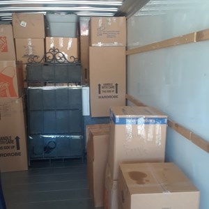 Loading, Moving Boxes, Moving Truck, and Furniture from King&Queen Moving Operation uploaded 3:24 PM on Jun 28th, 2019