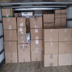 Moving Boxes, Moving Truck, and Loading from Christianos Moving Services uploaded 3:54 PM on Oct 27th, 2019