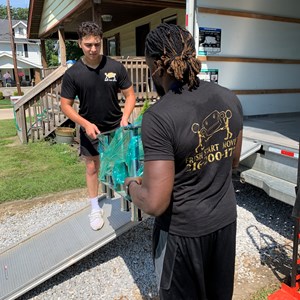 Loading, Moving Truck, Unloading, Movers, Furniture, and Plastic Wrap from Fresh Start Movers uploaded 9:00 AM on Sep 12th, 2019