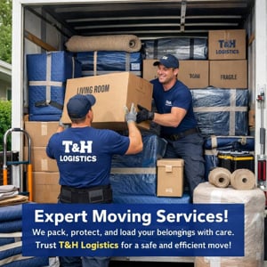 Unloading, Movers, Moving Boxes, Loading, and Moving Truck from T&H Logistics VA LLC uploaded 11:48 AM on Jun 3rd, 2026