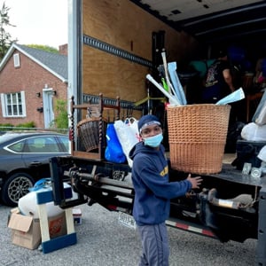 Moving Truck, Mask, Unloading, Furniture, and Movers from JUST4MOVE NYC uploaded 2:53 PM on Mar 25th, 2024
