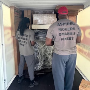Loading, Movers, Moving Container, and Plastic Wrap from Aspired Movers uploaded 4:16 PM on Sep 2nd, 2025