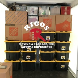 Moving Boxes, Moving Container, and Loading from Rigo's Moving & Storage, Inc uploaded 1:29 PM on Aug 11th, 2025