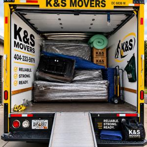 Hand Truck, Moving Blankets, Stairs, Unloading, and Packing from KS Moving Services uploaded 2:35 AM on Jun 15th, 2026
